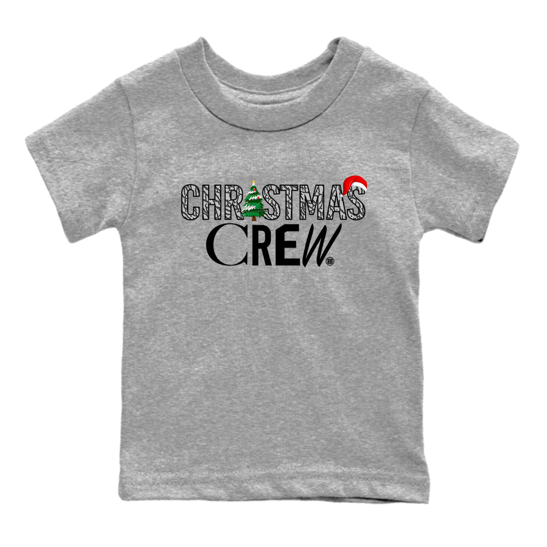 3s Black Cement t-shirts to match sneakers Holiday Christmas Crew sneaker match tees Jordan 3 Retro Black Cement match shoes to clothes SNRT Sneaker Tees Youth Baby Heather Grey 2 tee