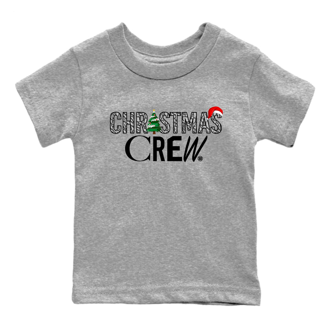 3s Black Cement t-shirts to match sneakers Holiday Christmas Crew sneaker match tees Jordan 3 Retro Black Cement match shoes to clothes SNRT Sneaker Tees Youth Baby Heather Grey 2 tee