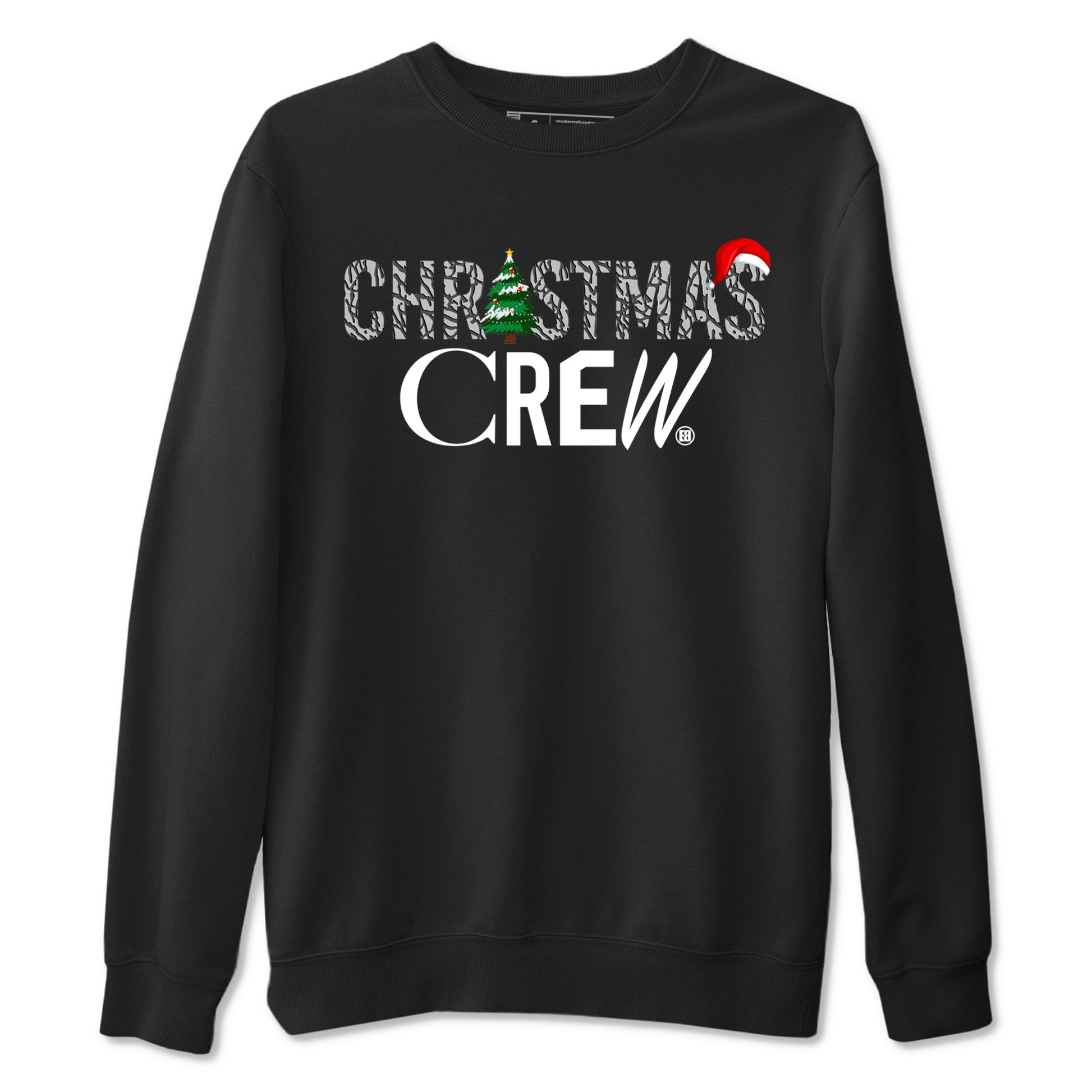 3s Black Cement t-shirts to match sneakers Holiday Christmas Crew sneaker match tees Jordan 3 Retro Black Cement match shoes to clothes SNRT Sneaker Tees unisex cotton Black 2 shirts