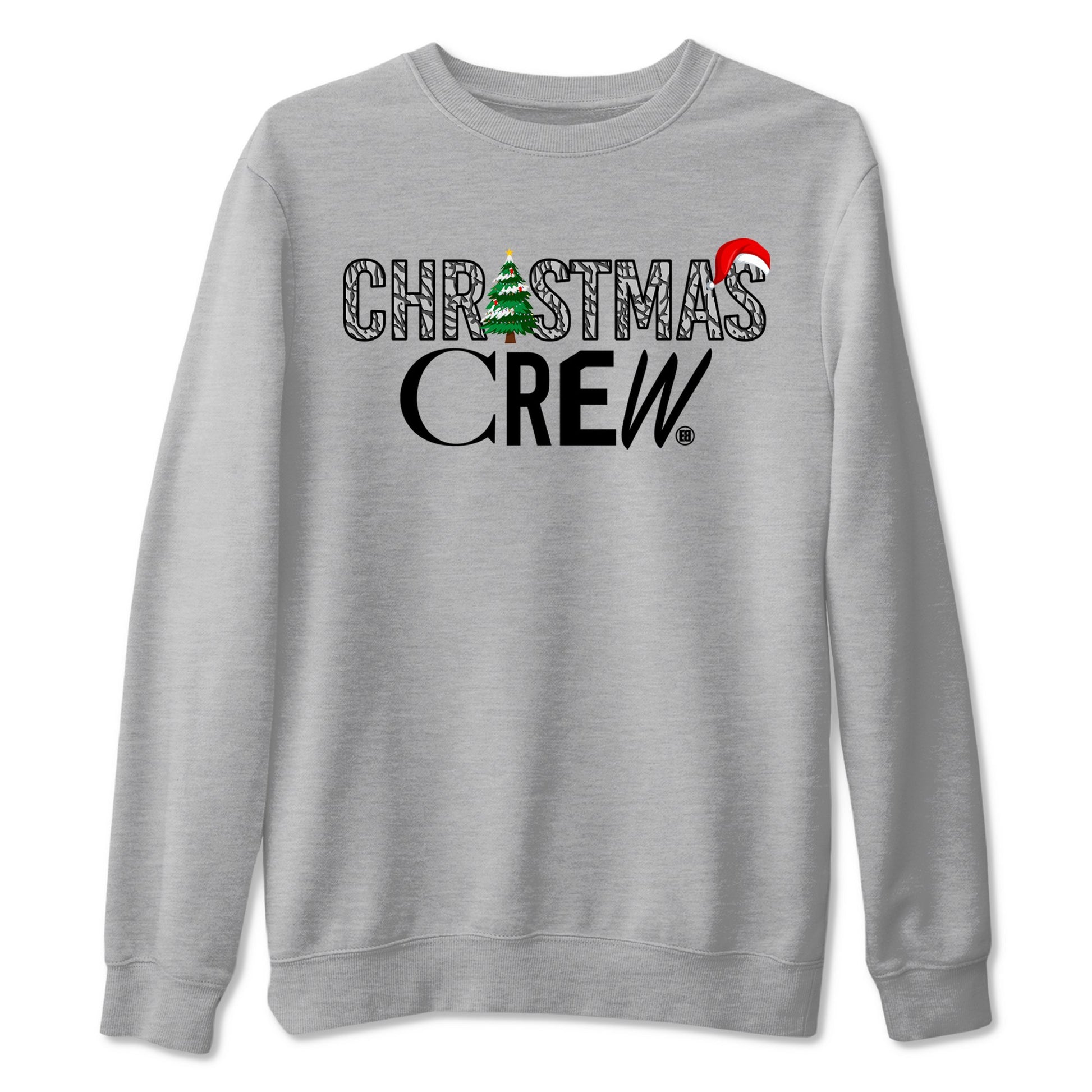 3s Black Cement t-shirts to match sneakers Holiday Christmas Crew sneaker match tees Jordan 3 Retro Black Cement match shoes to clothes SNRT Sneaker Tees unisex cotton Heather Grey 2 shirts