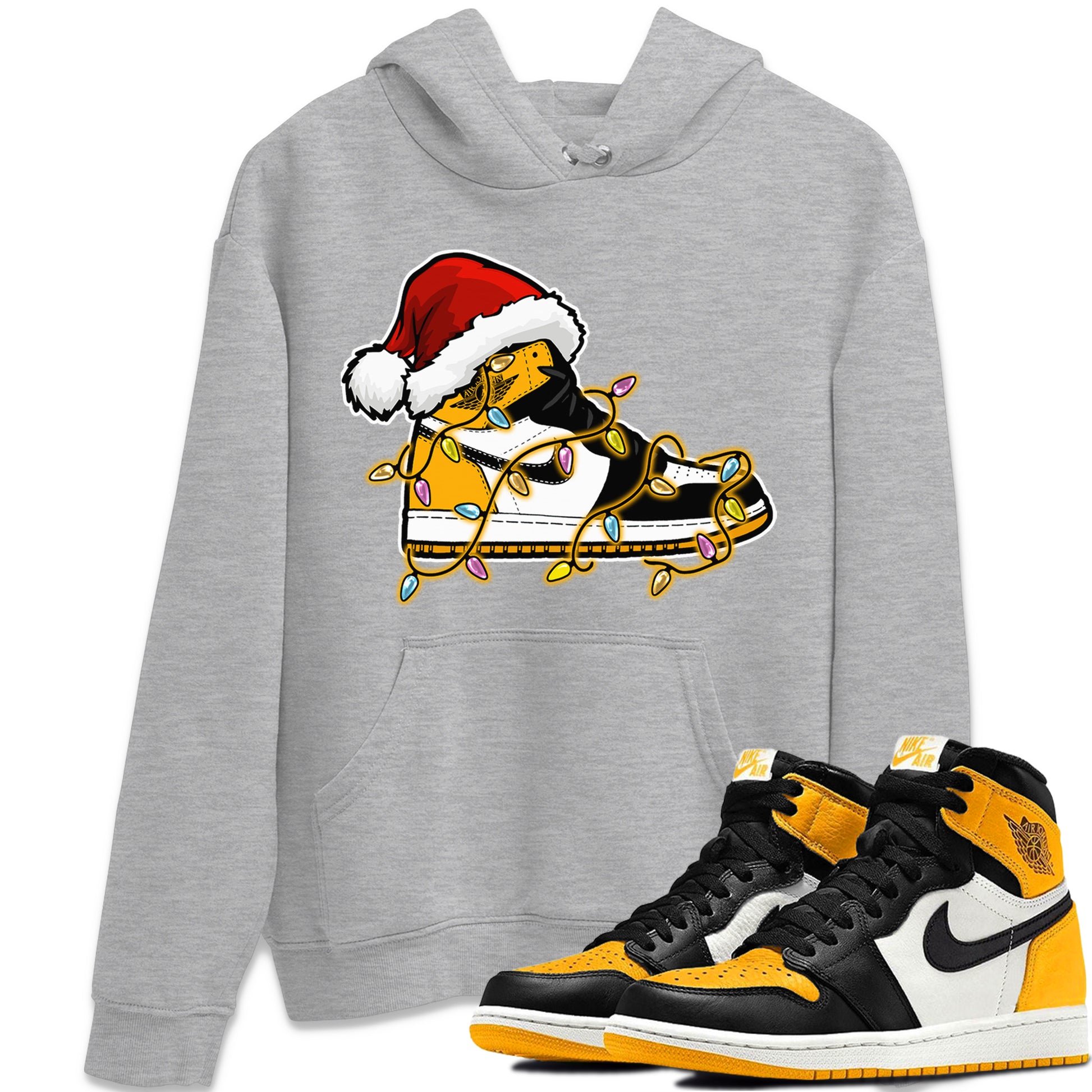 Christmas Light Unisex Tops - Air Jordan 1 Taxi - SNRT Sneaker T-shirts