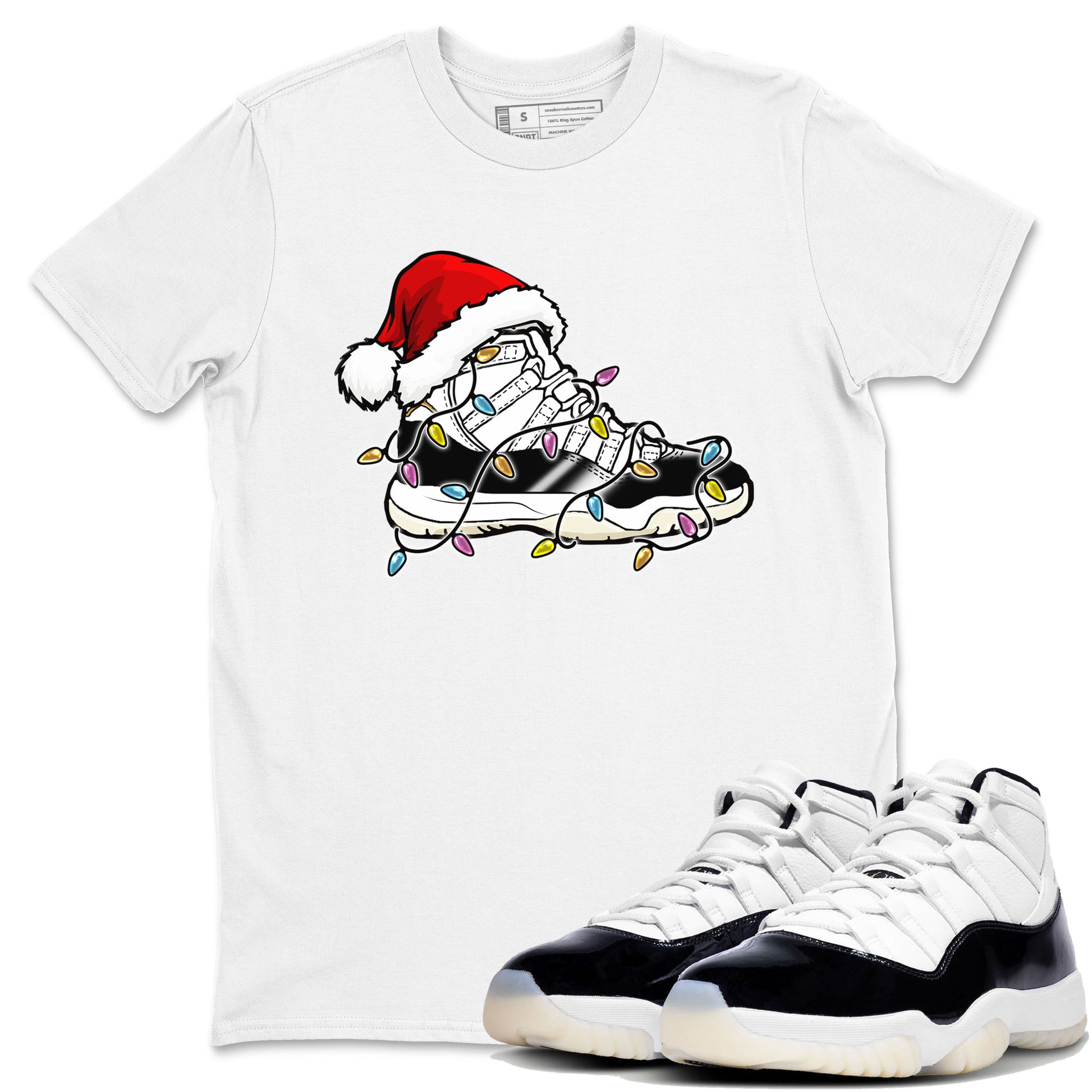 Christmas Light Sneaker Unisex Adult Tops - Air Jordan 11 Gratitude - SNRT Sneaker T-shirts