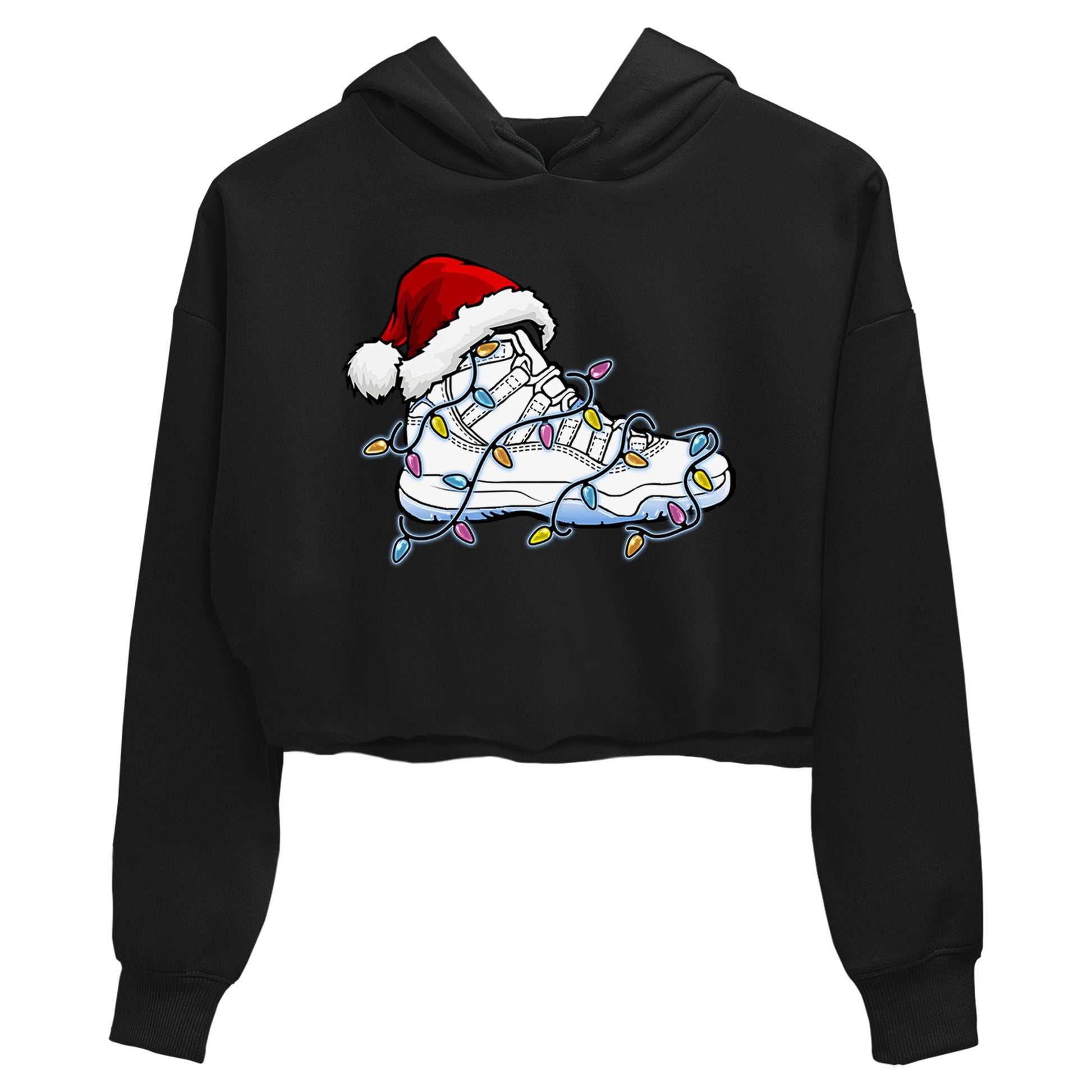 AJ11 Retro Legend Blue shirts to match jordans Christmas Light Sneaker best t shirts to wear with jordans 11s Legend Blue match shoes to clothes SNRT Sneaker Tees unisex cotton Black 2 crop tee