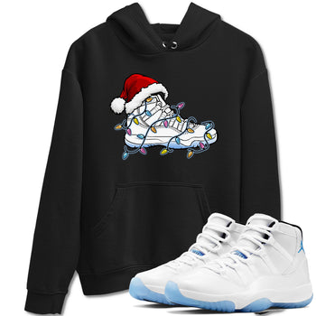 AJ11 Retro Legend Blue shirts to match jordans Christmas Light Sneaker best t shirts to wear with jordans 11s Legend Blue match shoes to clothes SNRT Sneaker Tees unisex cotton Black 1 shirts
