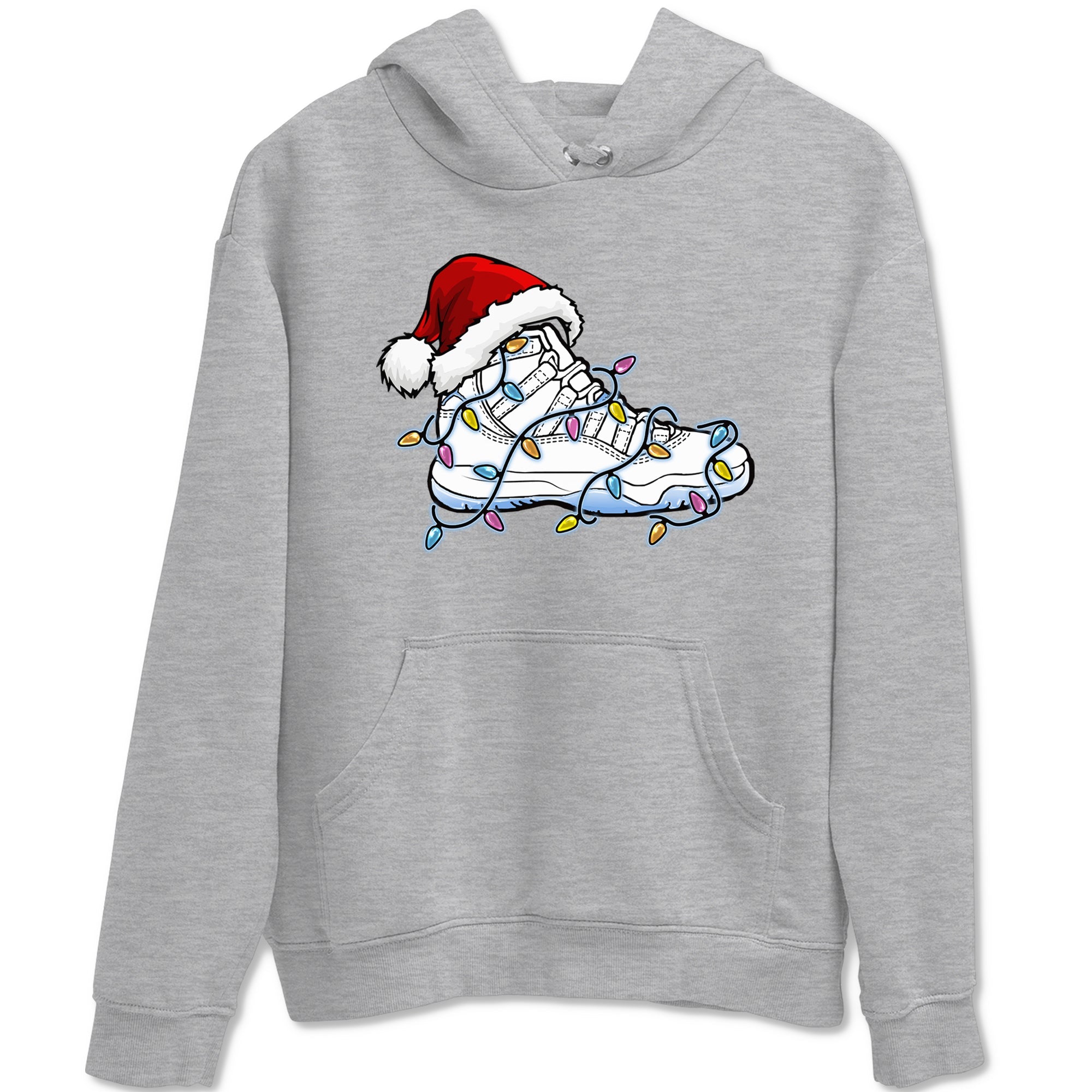 AJ11 Retro Legend Blue shirts to match jordans Christmas Light Sneaker best t shirts to wear with jordans 11s Legend Blue match shoes to clothes SNRT Sneaker Tees unisex cotton Heather Grey 2 shirts