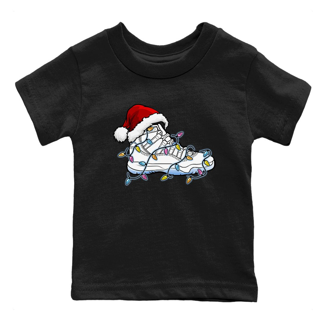 AJ11 Retro Legend Blue shirts to match jordans Christmas Light Sneaker best t shirts to wear with jordans 11s Legend Blue match shoes to clothes SNRT Sneaker Tees Youth Baby Black 2 tee