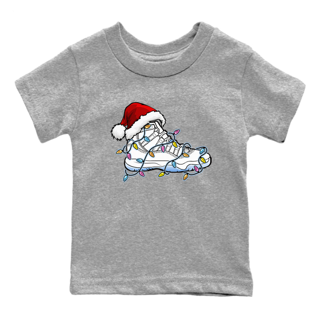 AJ11 Retro Legend Blue shirts to match jordans Christmas Light Sneaker best t shirts to wear with jordans 11s Legend Blue match shoes to clothes SNRT Sneaker Tees Youth Baby Heather Grey 2 tee