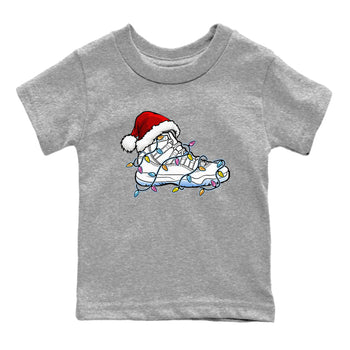 AJ11 Retro Legend Blue shirts to match jordans Christmas Light Sneaker best t shirts to wear with jordans 11s Legend Blue match shoes to clothes SNRT Sneaker Tees Youth Baby Heather Grey 2 tee