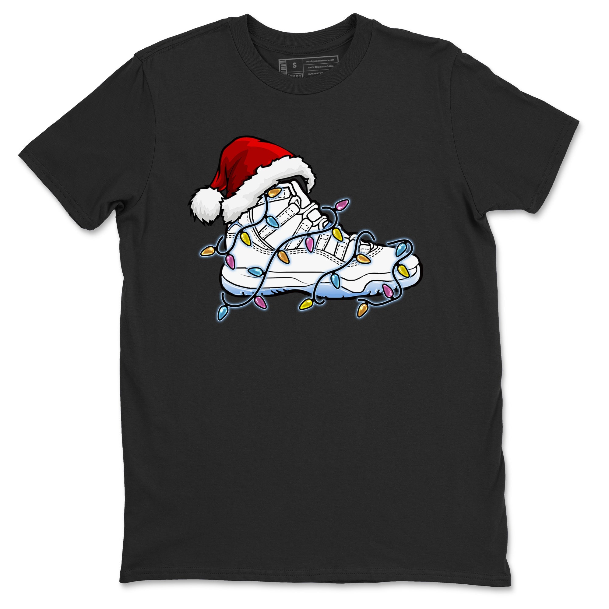 AJ11 Retro Legend Blue shirts to match jordans Christmas Light Sneaker best t shirts to wear with jordans 11s Legend Blue match shoes to clothes SNRT Sneaker Tees unisex cotton Black 2 shirts