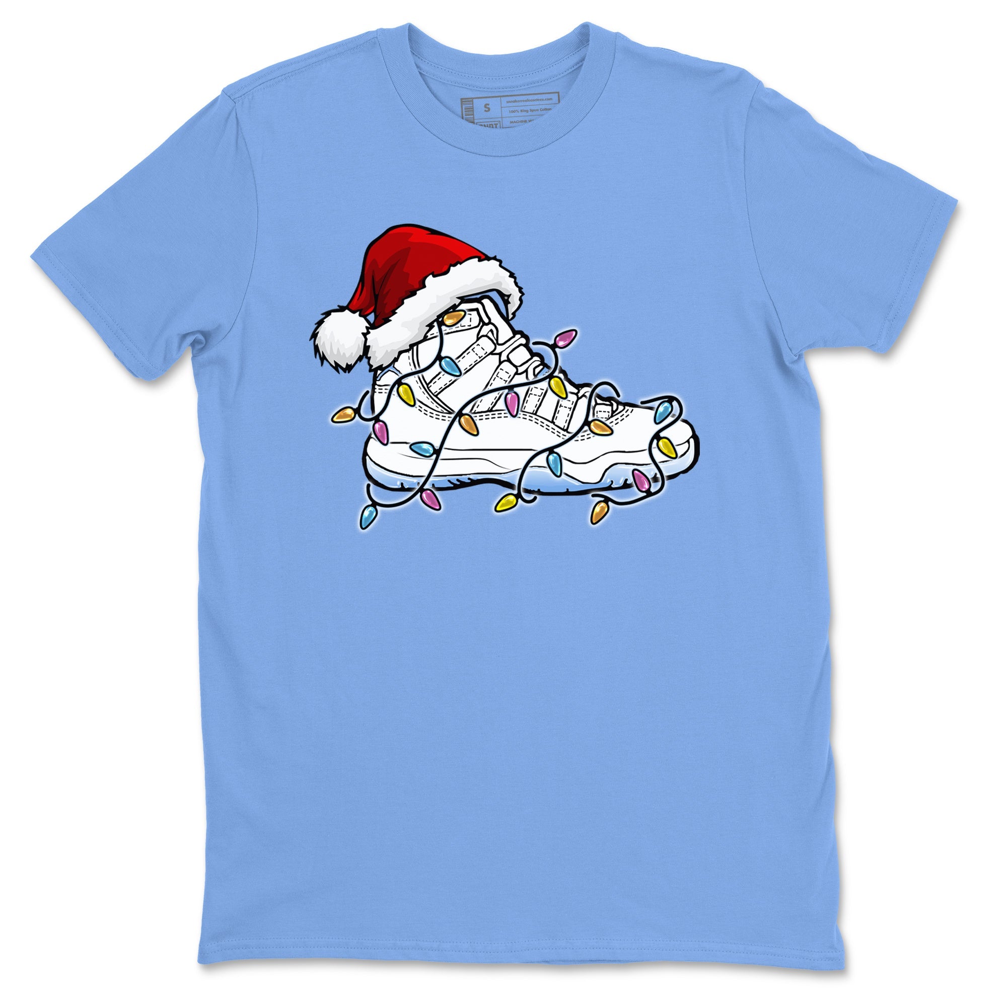 AJ11 Retro Legend Blue shirts to match jordans Christmas Light Sneaker best t shirts to wear with jordans 11s Legend Blue match shoes to clothes SNRT Sneaker Tees unisex cotton Carolina Blue 2 shirts