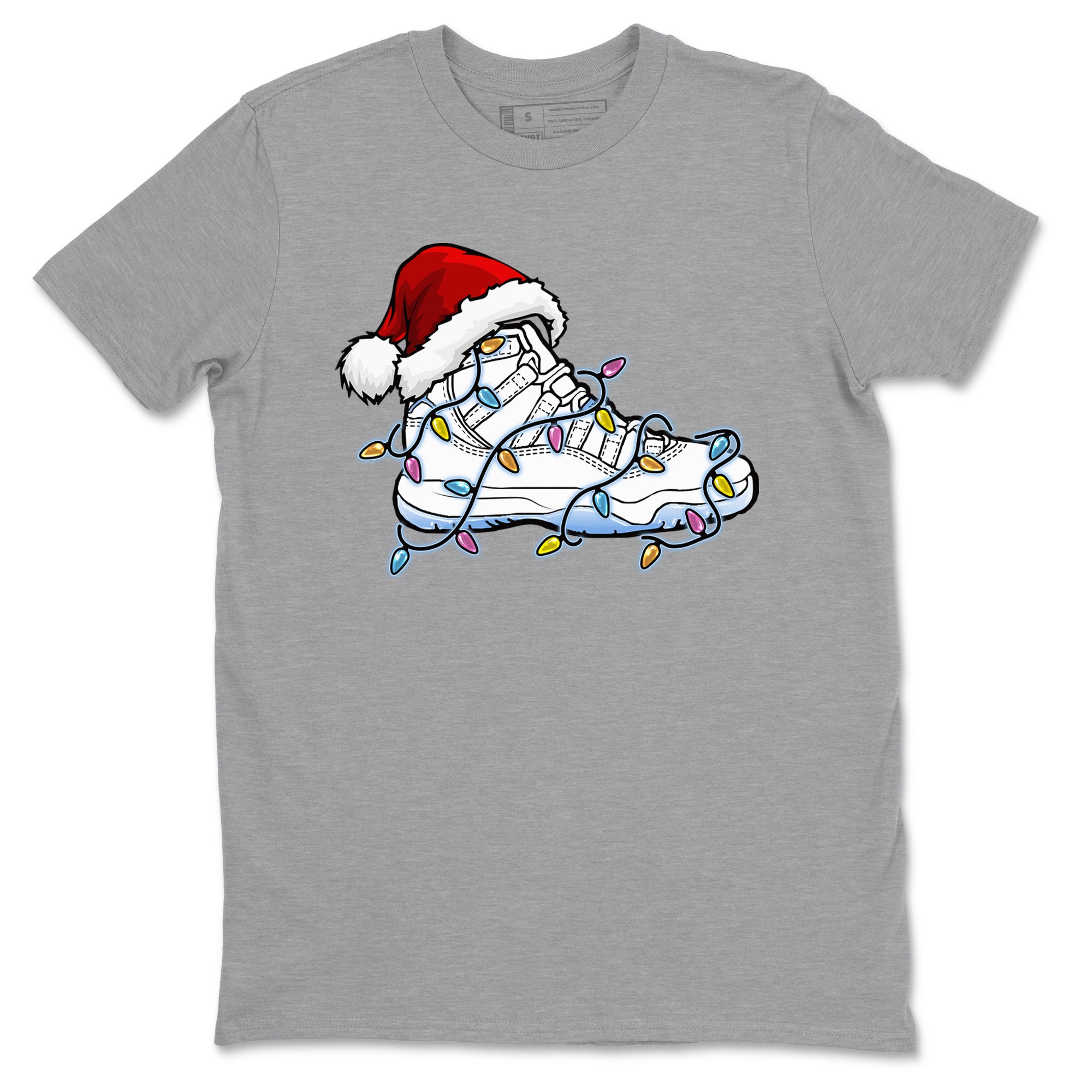 AJ11 Retro Legend Blue shirts to match jordans Christmas Light Sneaker best t shirts to wear with jordans 11s Legend Blue match shoes to clothes SNRT Sneaker Tees unisex cotton Heather Grey 2 shirts