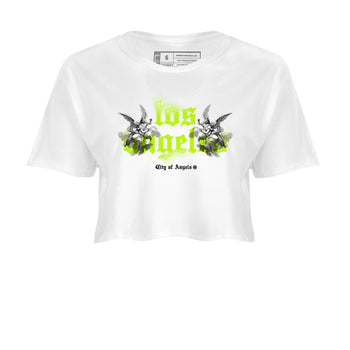 AF 1 Volt shirts to match jordans City Of Angeles sneaker match tees Air Force 1 Low Dance Volt match shoes to clothes SNRT Sneaker Tees unisex cotton White 2 crop tee
