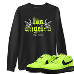 AF 1 Volt shirts to match jordans City Of Angeles sneaker match tees Air Force 1 Low Dance Volt match shoes to clothes SNRT Sneaker Tees unisex cotton Black 1 shirts