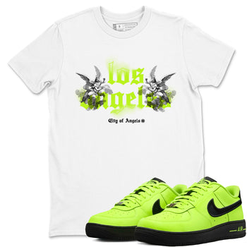 AF 1 Volt shirts to match jordans City Of Angeles sneaker match tees Air Force 1 Low Dance Volt match shoes to clothes SNRT Sneaker Tees unisex cotton White 1 shirts