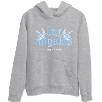 Air Jordan 11s Legend Blue shirts to match jordans City Of Angeles sneaker match tees Air Jordan 11 Retro Legend Blue match shoes to clothes SNRT Sneaker Tees unisex cotton Heather Grey 2 shirts