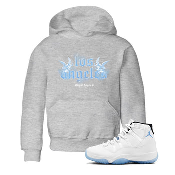 Air Jordan 11s Legend Blue shirts to match jordans City Of Angeles sneaker match tees Air Jordan 11 Retro Legend Blue match shoes to clothes SNRT Sneaker Tees Youth Baby Heather Grey 1 tee