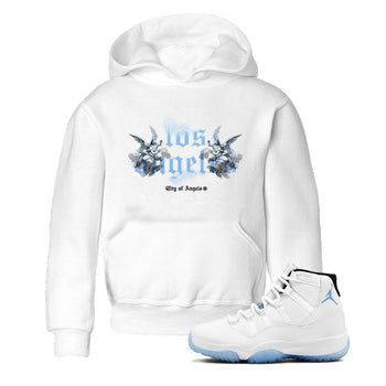 Air Jordan 11s Legend Blue shirts to match jordans City Of Angeles sneaker match tees Air Jordan 11 Retro Legend Blue match shoes to clothes SNRT Sneaker Tees Youth Baby White 1 tee