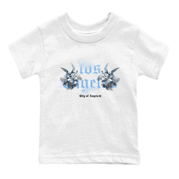 Air Jordan 11s Legend Blue shirts to match jordans City Of Angeles sneaker match tees Air Jordan 11 Retro Legend Blue match shoes to clothes SNRT Sneaker Tees Youth Baby White 2 tee