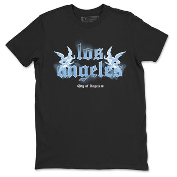 Air Jordan 11s Legend Blue shirts to match jordans City Of Angeles sneaker match tees Air Jordan 11 Retro Legend Blue match shoes to clothes SNRT Sneaker Tees unisex cotton Black 2 shirts