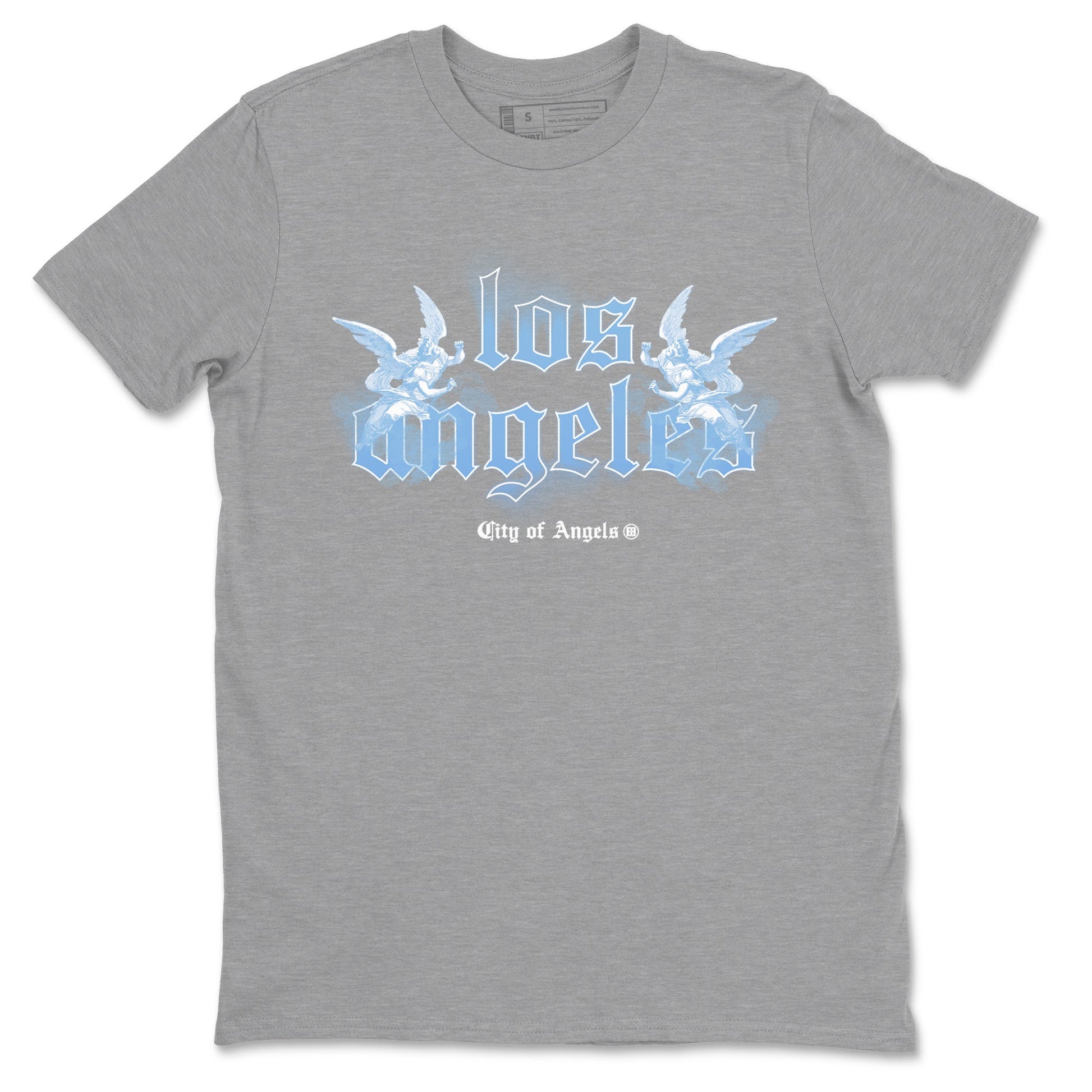 Air Jordan 11s Legend Blue shirts to match jordans City Of Angeles sneaker match tees Air Jordan 11 Retro Legend Blue match shoes to clothes SNRT Sneaker Tees unisex cotton Heather Grey 2 shirts