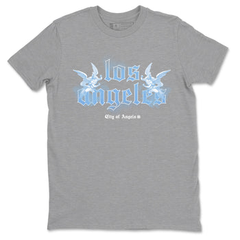 Air Jordan 11s Legend Blue shirts to match jordans City Of Angeles sneaker match tees Air Jordan 11 Retro Legend Blue match shoes to clothes SNRT Sneaker Tees unisex cotton Heather Grey 2 shirts