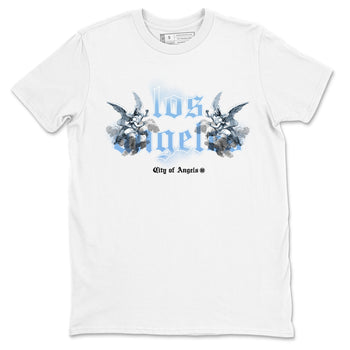 Air Jordan 11s Legend Blue shirts to match jordans City Of Angeles sneaker match tees Air Jordan 11 Retro Legend Blue match shoes to clothes SNRT Sneaker Tees unisex cotton White 2 shirts