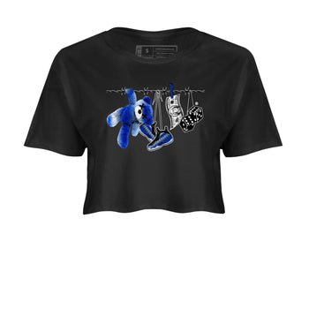 Air Foamposite One Royal shirts to match jordans Clothesline sneaker match tees Foams One Royal match shoes to clothes SNRT Sneaker Tees unisex cotton Black 2 crop tee