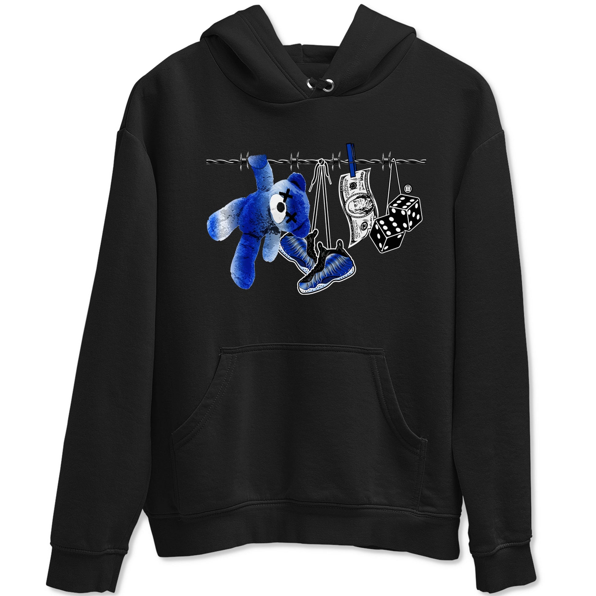 Air Foamposite One Royal shirts to match jordans Clothesline sneaker match tees Foams One Royal match shoes to clothes SNRT Sneaker Tees unisex cotton Black 2 shirts
