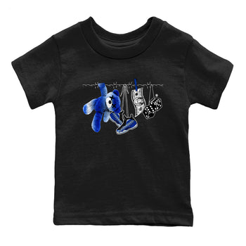 Air Foamposite One Royal shirts to match jordans Clothesline sneaker match tees Foams One Royal match shoes to clothes SNRT Sneaker Tees Youth Baby Black 2 tee