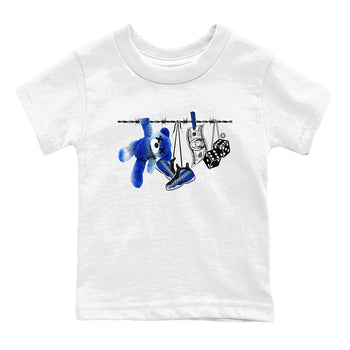 Air Foamposite One Royal shirts to match jordans Clothesline sneaker match tees Foams One Royal match shoes to clothes SNRT Sneaker Tees Youth Baby White 2 tee