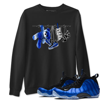 Air Foamposite One Royal shirts to match jordans Clothesline sneaker match tees Foams One Royal match shoes to clothes SNRT Sneaker Tees unisex cotton Black 1 shirts