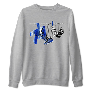 Air Foamposite One Royal shirts to match jordans Clothesline sneaker match tees Foams One Royal match shoes to clothes SNRT Sneaker Tees unisex cotton Heather Grey 2 shirts