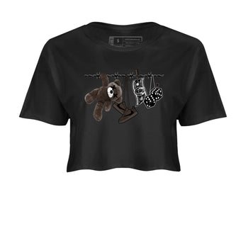 1s Travis Scott Velvet Brown shirts to match jordans Clothesline best t shirts to wear with jordans Travis Scott x Air Jordan 1 Low OG Velvet Brown match shoes to clothes SNRT Sneaker Tees unisex cotton Black 2 crop tee