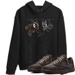 1s Travis Scott Velvet Brown shirts to match jordans Clothesline best t shirts to wear with jordans Travis Scott x Air Jordan 1 Low OG Velvet Brown match shoes to clothes SNRT Sneaker Tees unisex cotton Black 1 shirts