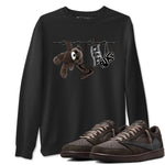 1s Travis Scott Velvet Brown shirts to match jordans Clothesline best t shirts to wear with jordans Travis Scott x Air Jordan 1 Low OG Velvet Brown match shoes to clothes SNRT Sneaker Tees unisex cotton Black 1 shirts