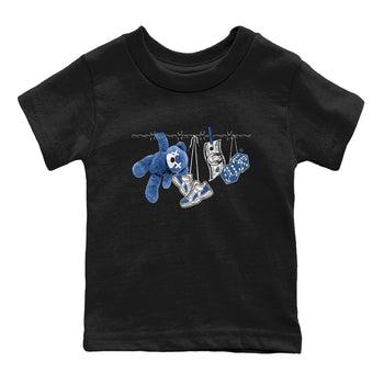 Air Jordan 11 Low Diffused Blue shirts to match jordans Clothesline sneaker match tees 11s Diffused Blue SNRT Sneaker Release Tees Youth Baby Black 2 crew neck shirts