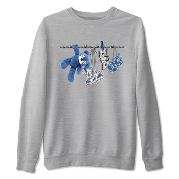 Air Jordan 11 Low Diffused Blue shirts to match jordans Clothesline sneaker match tees 11s Diffused Blue SNRT Sneaker Release Tees unisex cotton Heather Grey 2 crew neck shirts