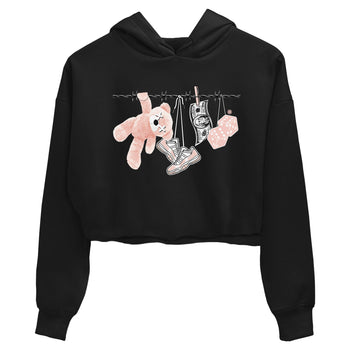 11s Legend Pink shirts to match jordans Clothesline sneaker match tees Air Jordan 11 Legend Pink SNRT Sneaker Tees streetwear brand Black 2 crop tee