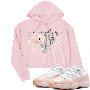 11s Legend Pink shirts to match jordans Clothesline sneaker match tees Air Jordan 11 Legend Pink SNRT Sneaker Tees streetwear brand Pink 1 crop tee