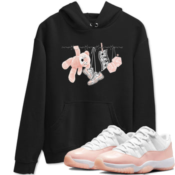 11s Legend Pink shirts to match jordans Clothesline sneaker match tees Air Jordan 11 Legend Pink SNRT Sneaker Tees streetwear brand Black 1 unisex cotton tee
