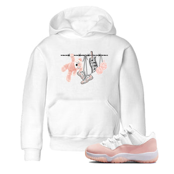 11s Legend Pink shirts to match jordans Clothesline sneaker match tees Air Jordan 11 Legend Pink SNRT Sneaker Tees streetwear brand Baby and Youth White 1 cotton tee