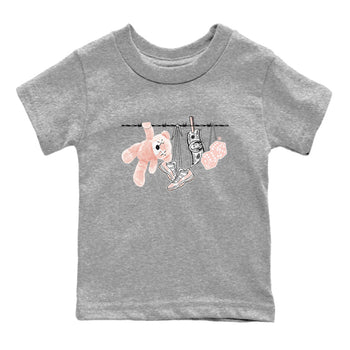 11s Legend Pink shirts to match jordans Clothesline sneaker match tees Air Jordan 11 Legend Pink SNRT Sneaker Tees streetwear brand Baby and Youth Heather Grey 2 cotton tee