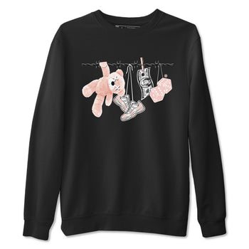 11s Legend Pink shirts to match jordans Clothesline sneaker match tees Air Jordan 11 Legend Pink SNRT Sneaker Tees streetwear brand Black 2 unisex cotton tee