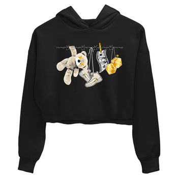 12s Phantom shirts to match jordans Clothesline sneaker match tees Air Jordan 12 WMNS Phantom match shoes to clothes SNRT Sneaker Tees unisex cotton Black 2 crop tee
