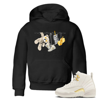 12s Phantom shirts to match jordans Clothesline sneaker match tees Air Jordan 12 WMNS Phantom match shoes to clothes SNRT Sneaker Tees Youth Baby Black 1 tee