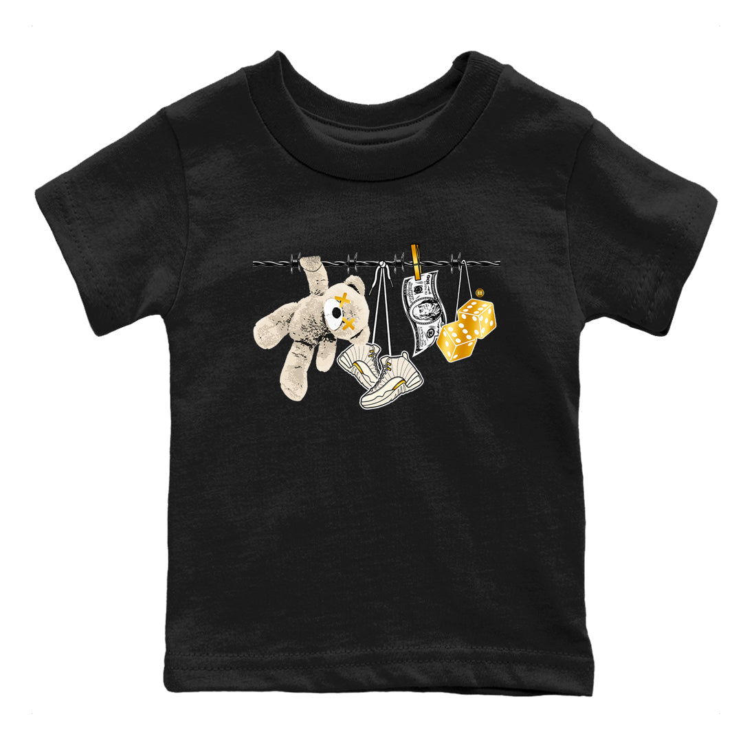 12s Phantom shirts to match jordans Clothesline sneaker match tees Air Jordan 12 WMNS Phantom match shoes to clothes SNRT Sneaker Tees Youth Baby Black 2 tee
