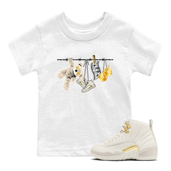 12s Phantom shirts to match jordans Clothesline sneaker match tees Air Jordan 12 WMNS Phantom match shoes to clothes SNRT Sneaker Tees Youth Baby White 1 tee
