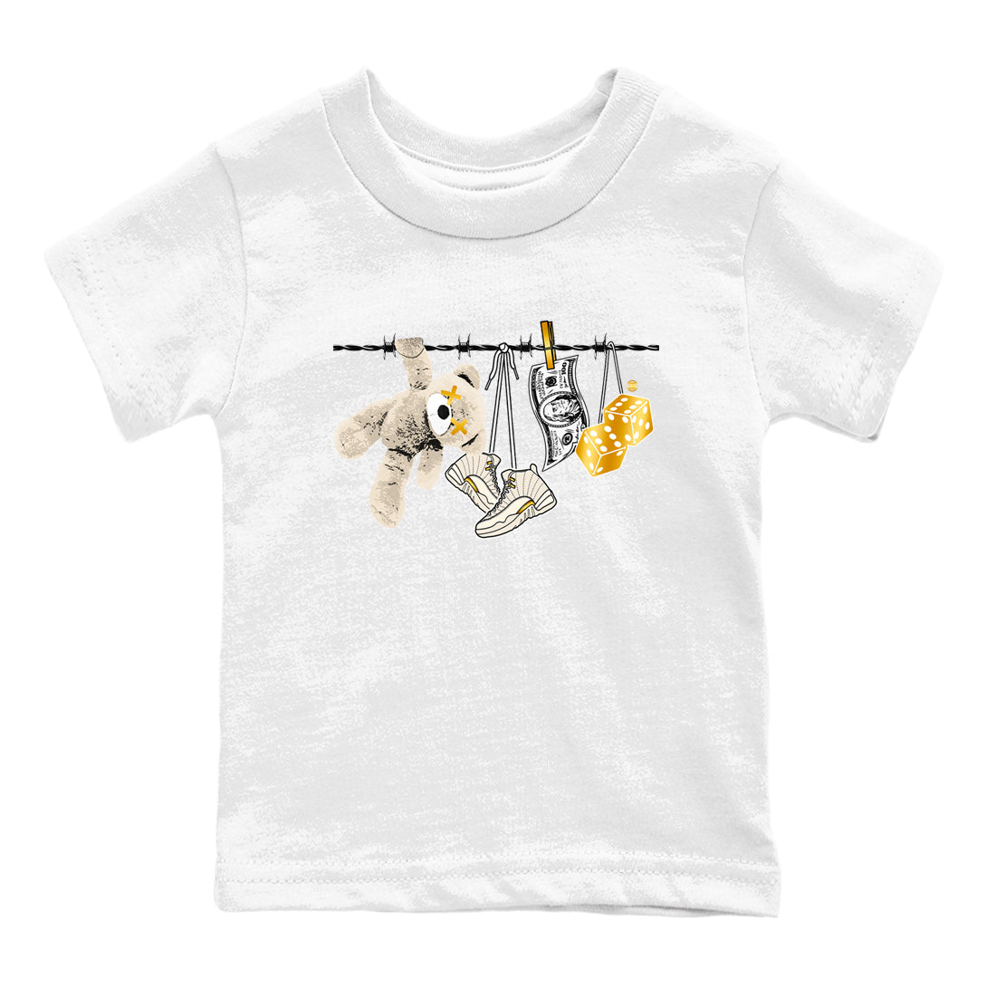 12s Phantom shirts to match jordans Clothesline sneaker match tees Air Jordan 12 WMNS Phantom match shoes to clothes SNRT Sneaker Tees Youth Baby White 2 tee