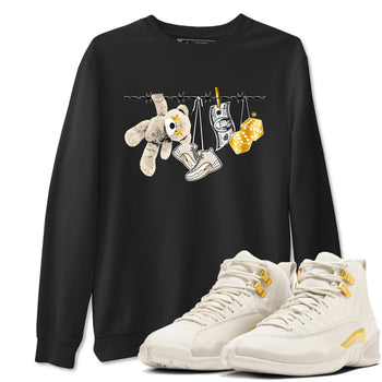 12s Phantom shirts to match jordans Clothesline sneaker match tees Air Jordan 12 WMNS Phantom match shoes to clothes SNRT Sneaker Tees unisex cotton Black 1 shirts