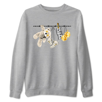 12s Phantom shirts to match jordans Clothesline sneaker match tees Air Jordan 12 WMNS Phantom match shoes to clothes SNRT Sneaker Tees unisex cotton Heather Grey 2 shirts